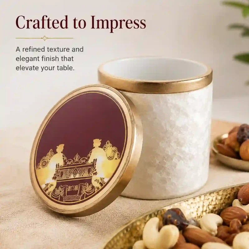 Refreshment Serving 4 Jar Set - Stylish Snack Platter (Set of 1)