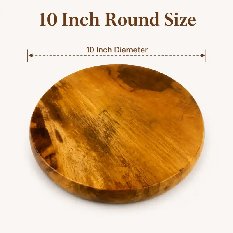 Laminate Wooden Chakla-10 Inch Round - Kitchen (Set of 1)