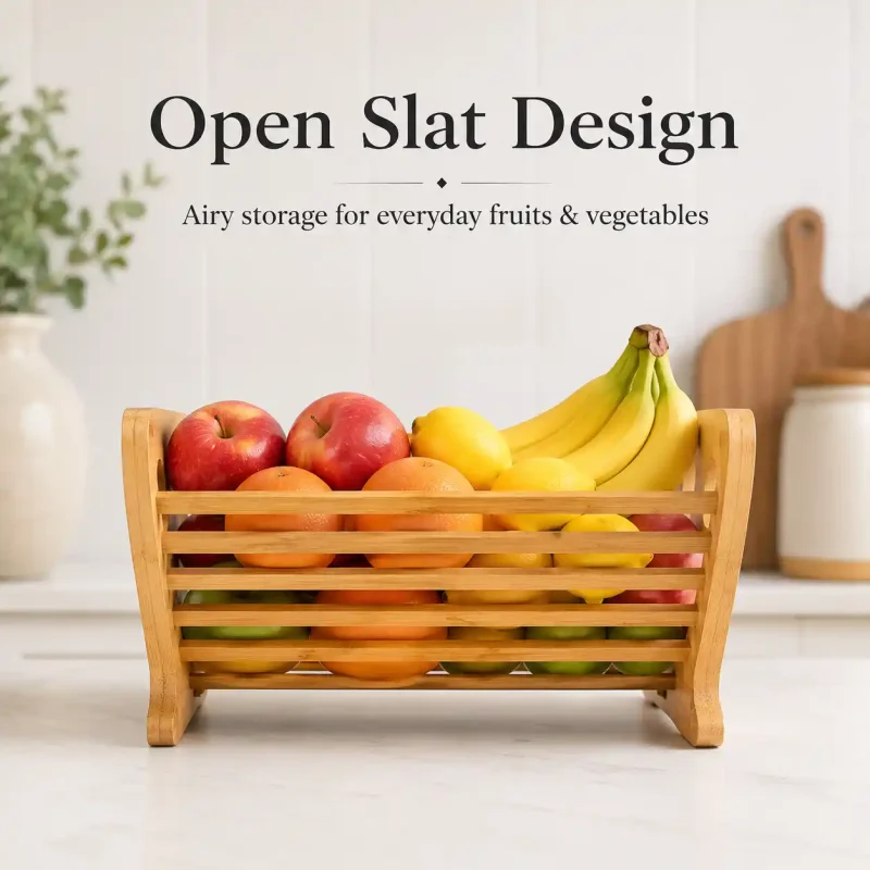 Modern Kitchen Fruit Basket-Stylish Table Storage (Set of 1)