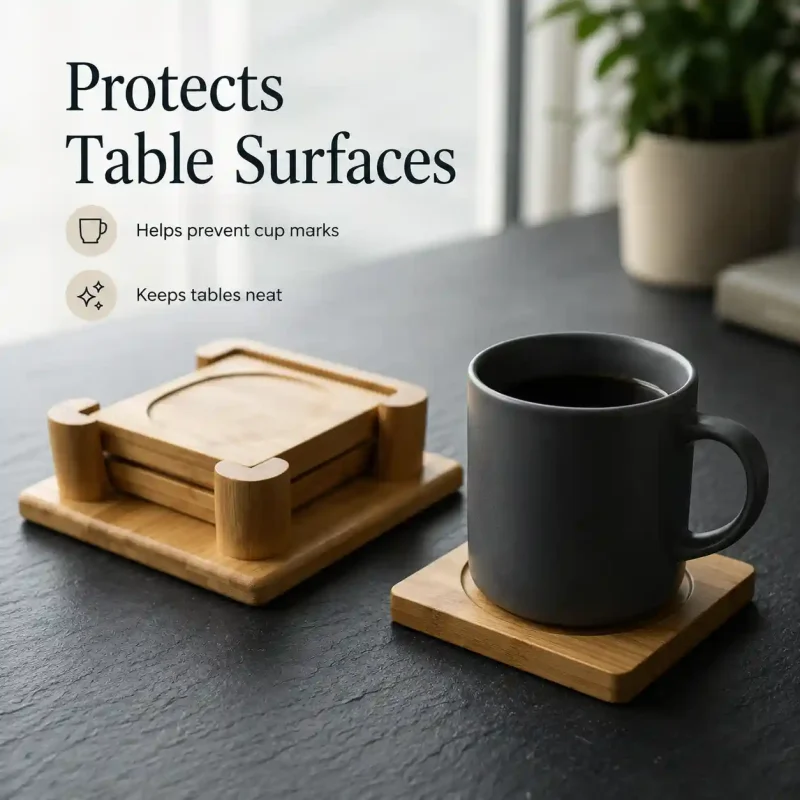 Rectangular Table 2 Coaster-Stylish Heat Resistant (Set of 1)