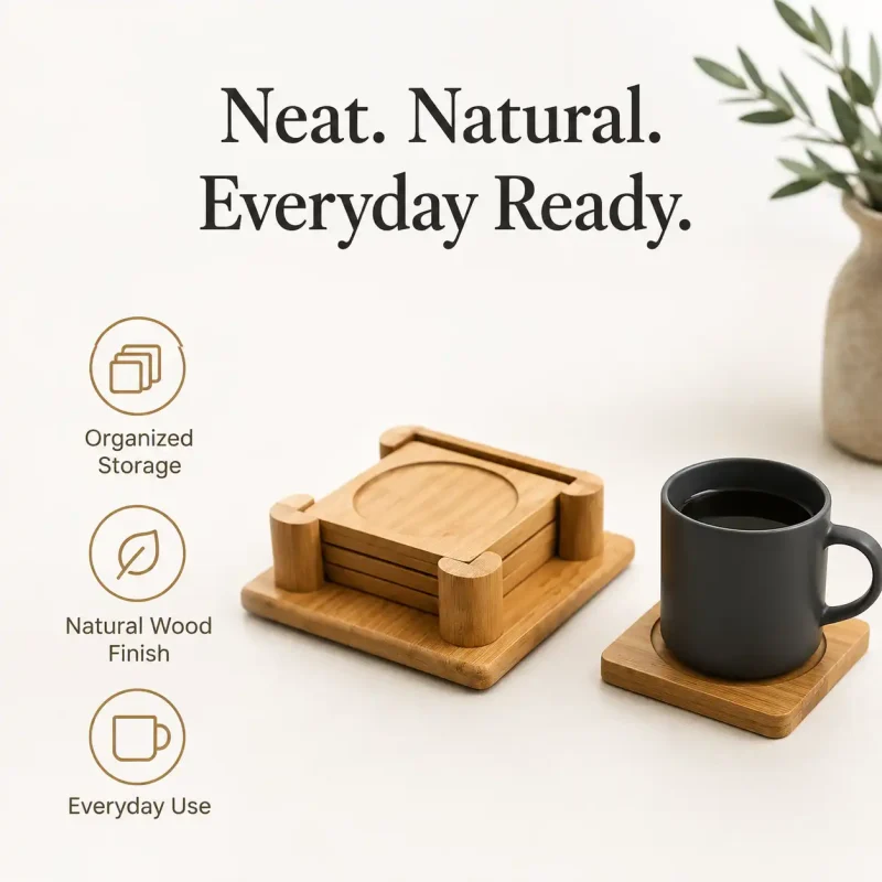Rectangular Table 2 Coaster-Stylish Heat Resistant (Set of 1)