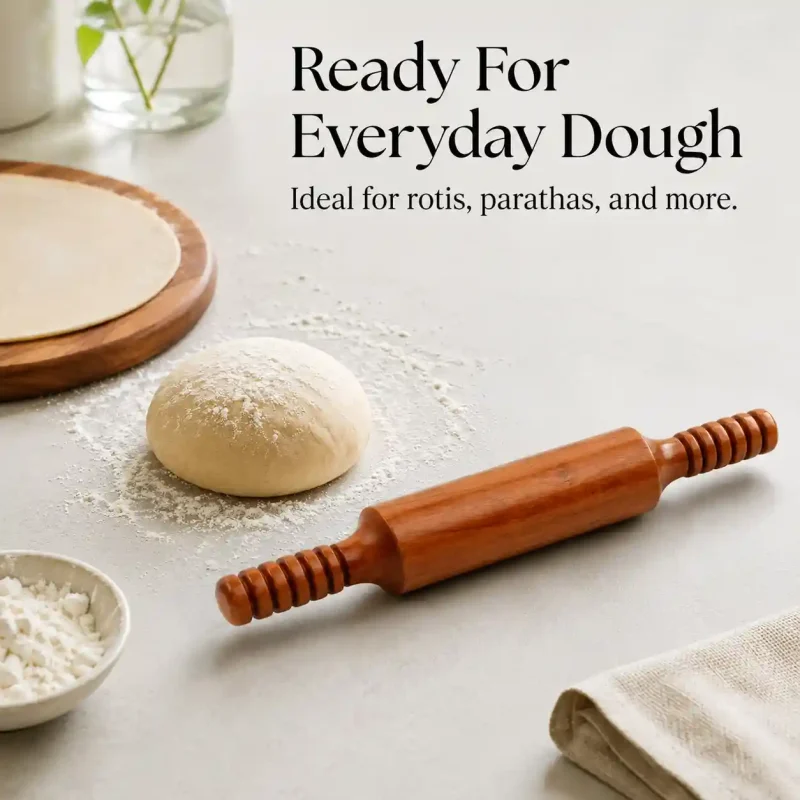 Rosewood Wooden Belan-Strong Rolling Pin for Roti (Set of 1)