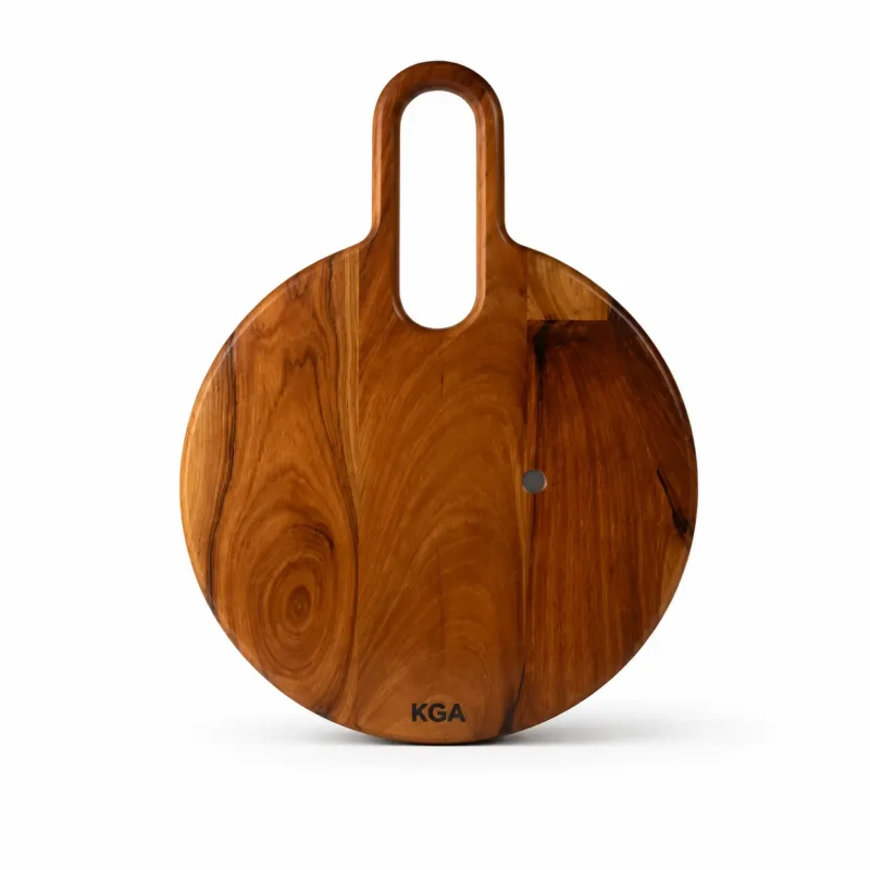 Round Chopping Board with Handle-Durable Kitchen (Set of 1)