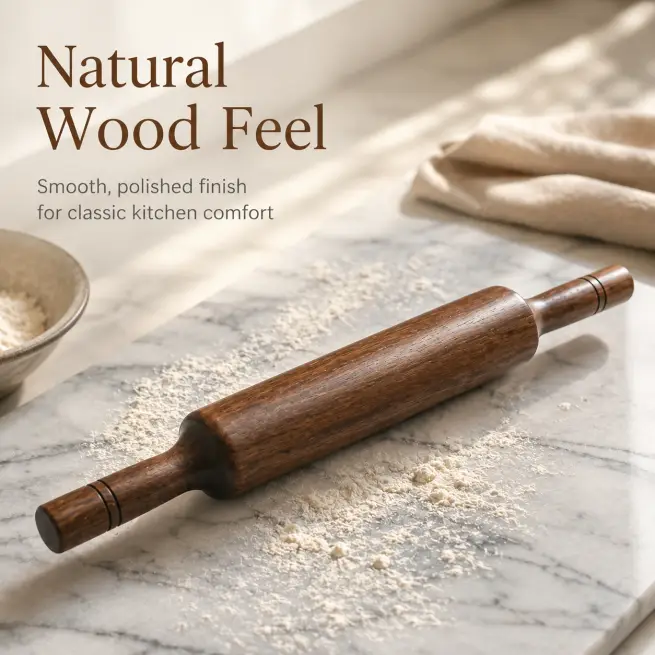 Sheesham Wood Belan-14 Inch Rolling Pin (Set of 1)