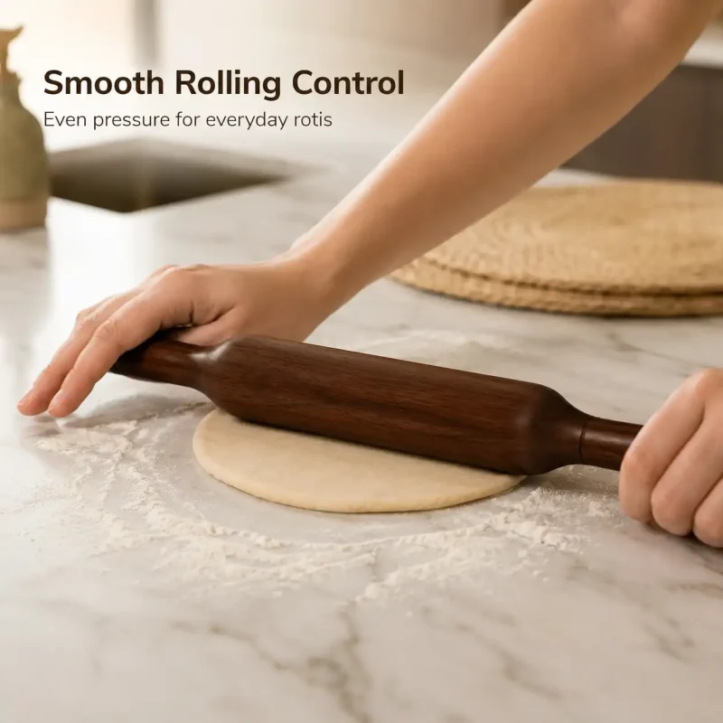 Sheesham Wood Belan-14 Inch Rolling Pin (Set of 1)