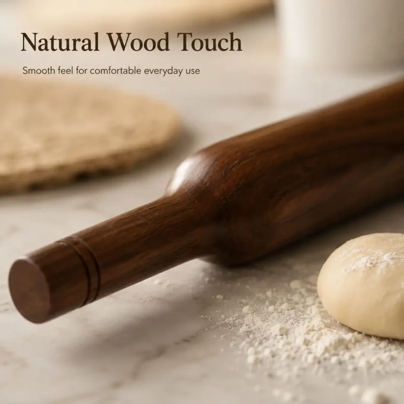 Sheesham Wood Belan-14 Inch Rolling Pin (Set of 1)