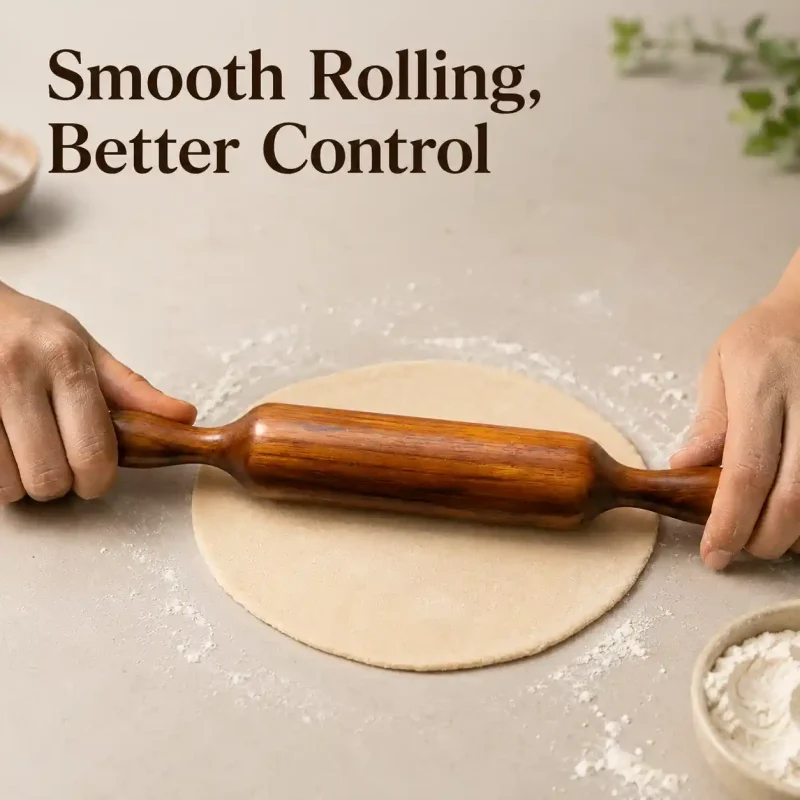 Sheesham Wood Belan-14 Inch Rolling Pin (Set of 1)