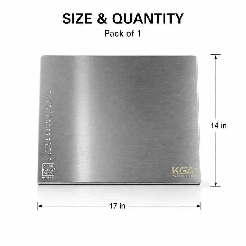 Stainless Steel Chopping Board - 16x11 Inch (Set of 1)