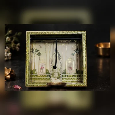 Sanskriti Square Napkin Holder | Traditional Art Print