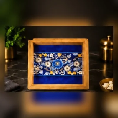 Pari Sanskriti Serving Tray Set | 9x9 & 10x10 (2-Piece)